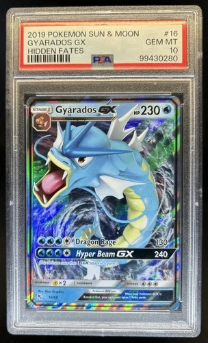2019 Pokemon SM Hidden Fates Gyarados GX #16/68 PSA 10