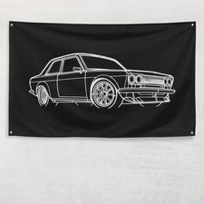 Datsun 510 1973 Flag 3x5 Ft Banner Car Silhouette Garage Man Cave Wall Decor Datsun 510 1973 Flag 3x5 Ft Banner Car Silhouette Garage Man Cave Wall Decor