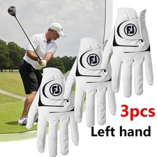 Image of New FootJoy Mens Weathersof 3 Pack Golf Gloves Left Hand for Left -Handed Golfer