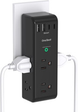 Surge Protector Outlet Extender with Rotating Plug, 6 AC Multi Plug Outlet with