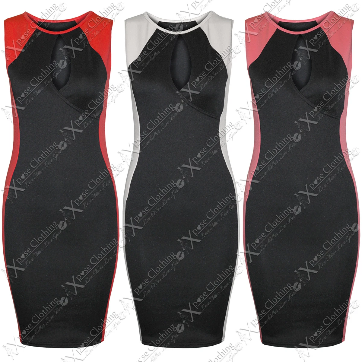 Black dress slimming clearance effect