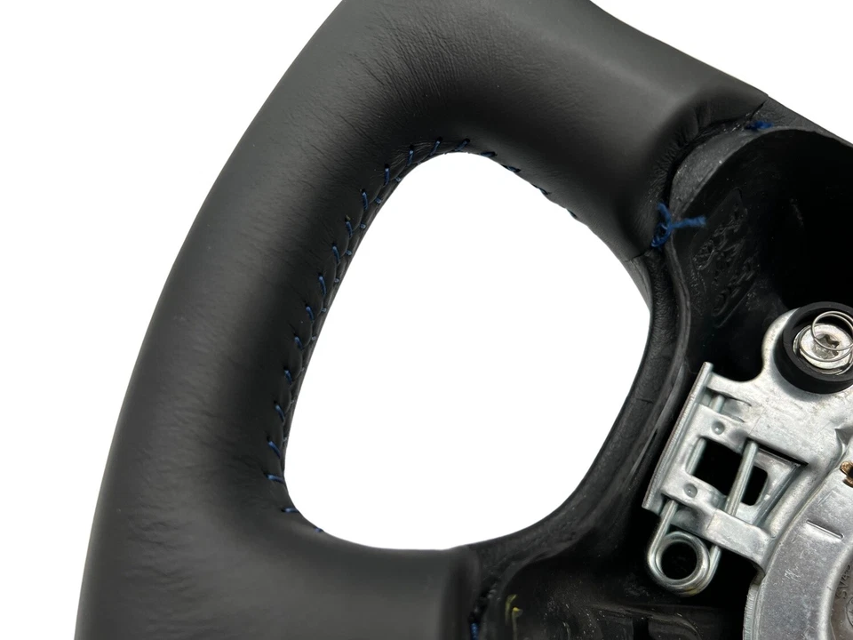 Lenkrad Leder VW Sharan 7M Seat Alhambra 4 Speichen original Lederlenkrad Blau - Bild 3 von 4