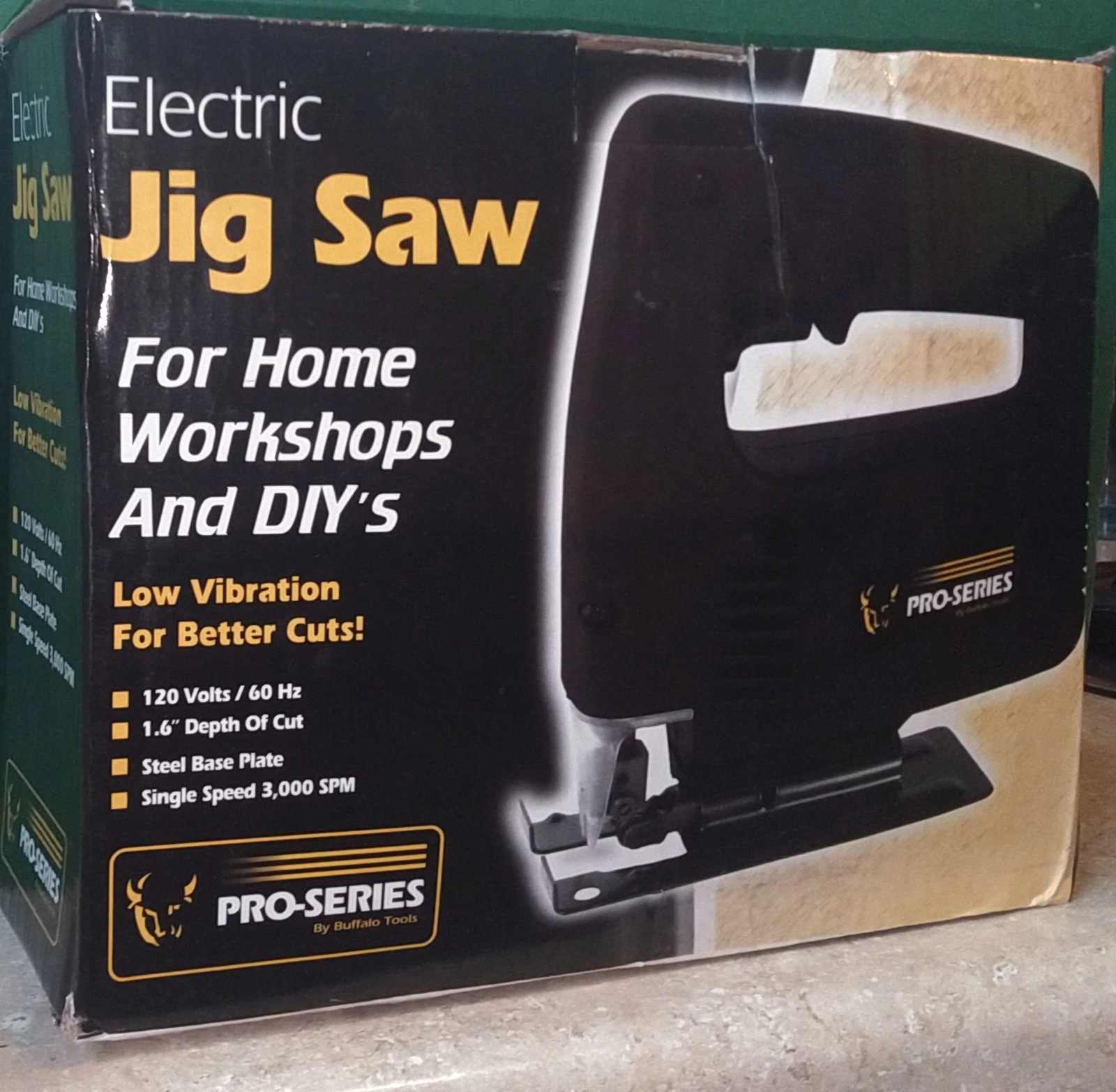 Buffalo Tools Electric 3.8 amp 120 Volt Reciprocating Saw / Jig Saw Pro Series