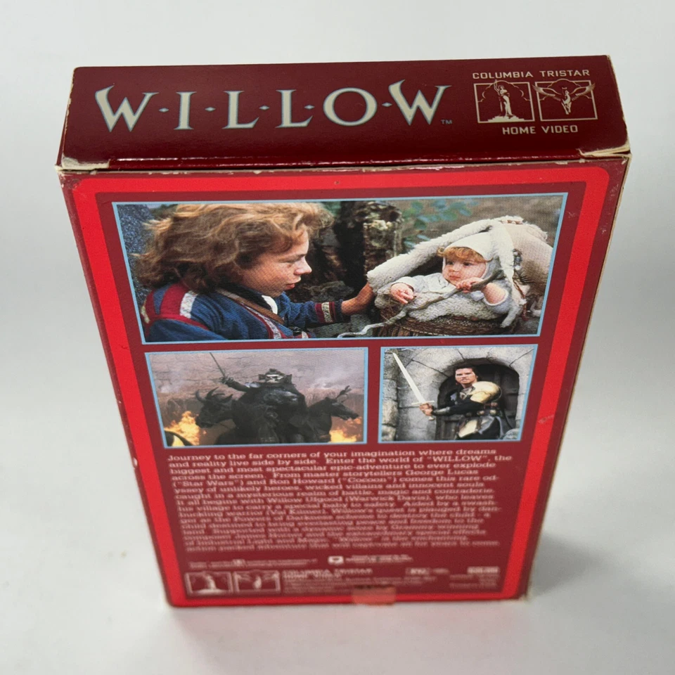 Willow VHS 1988 Rare George Lucas Val Kilmer Fantasy Science Fiction Movie Film - Image 4 of 4