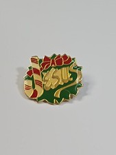 Jesus Lapel Pin Candy Cane Red Bow Christmas Holiday