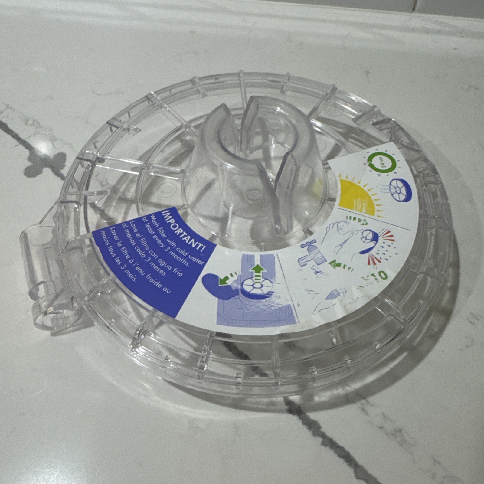 Dyson DC33 Vacuum Post Filter Lid Clear Cover Replacement Part 907751-01 907751-02