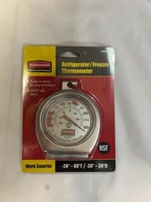 Rubbermaid Commercial Products Thermometer, Classic Large Mechanical Dial,