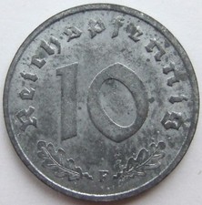 M&uuml;nze Alliierte Besatzung 10 Reichspfennig 1946 F in fast Stempelglanz