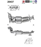 AS Katalysator Passend FüR Ford Focus II Da_ HCP DP 1.6 Ti BA7 20437