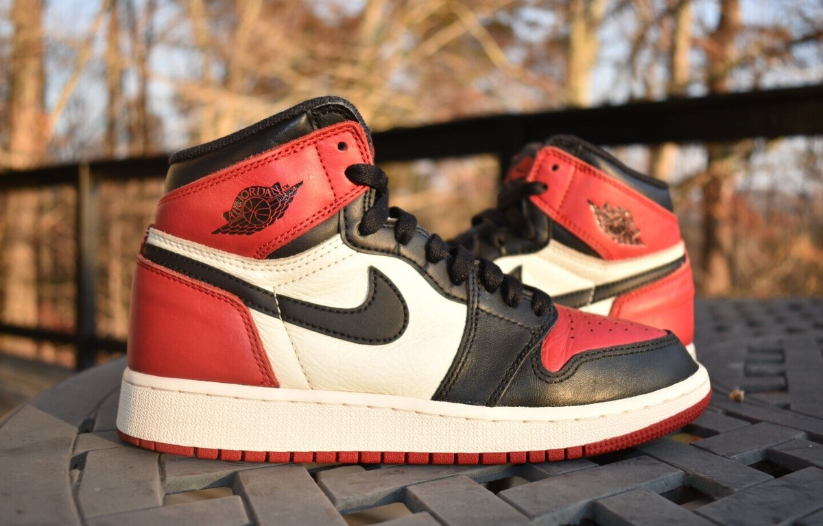 Nike Air Jordan 1 Retro High OG BG 'Bred Toe' 575441-610 Nike Air Jordan 1 Retro High OG BG 'Bred Toe' 575441-610