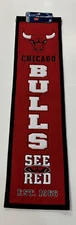 Chicago Bulls NBA Basketball Winning Streak Embroidered Heritage Banner