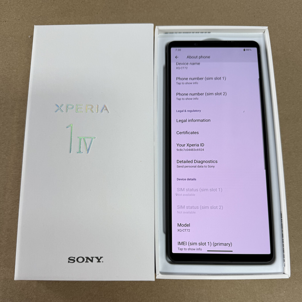 Sony Xperia 1 IV (5G) XQ-CT72 256GB 512GB Unlocked Android