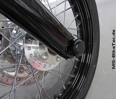 Achsen Cover (vorne) 1Paar Dyna Modelle, Street Bob, Fat Bob, Wide Glide...