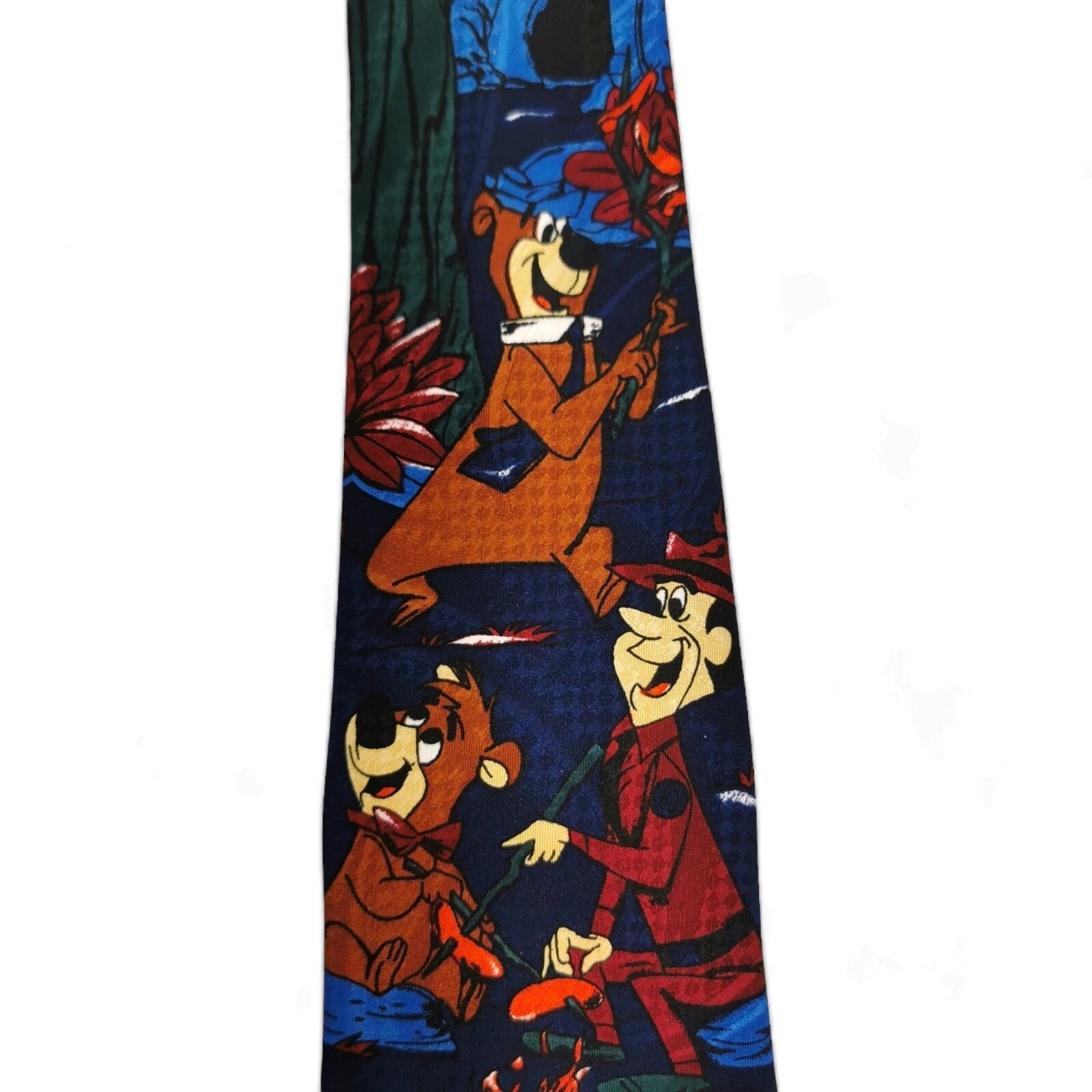 Vintage Yogi Bear Novelty Tie Navy Men's Boo Boo Rang… - Gem