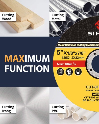 5/25/50pcs 5inch Cut Off Wheel Thin Angle Grinder Metal Cutting Disc Steel Flap - Picture 4 of 6