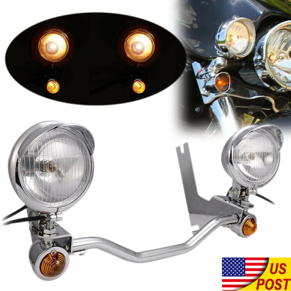 Barra de luces antiniebla de paso para Harley Electra Glide 94-13 Foto 4 de 4