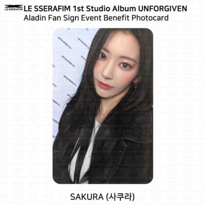 Le Sserafim 1st Studio Album Unforgiven Weverse KT4 MK Fan Sign