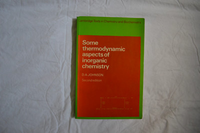 Some thermodynamic aspects of inorganic chemistry