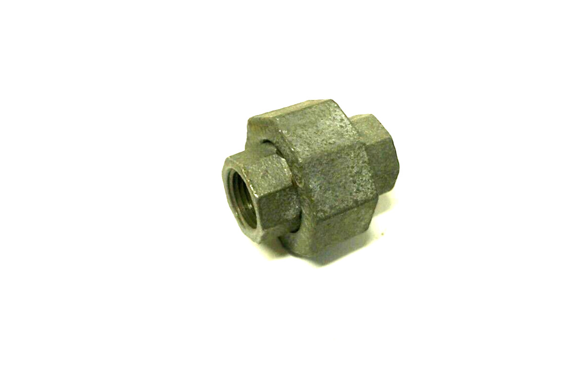 1/2" 300 Threaded NPT Union Galvanized Malleable Iron Pipe Fitting MI04045GMI