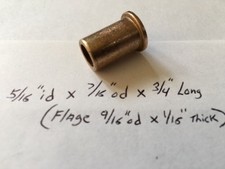 Oilite Flange Bushing Bronze 5/16 id x 7/16 od Brass Bush Shim Spacer Bearing 80