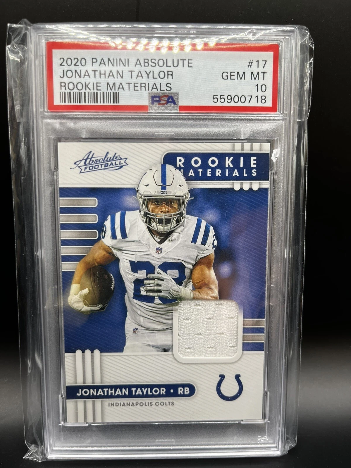 Jonathan Taylor Panini Absolute Rookie Materials #17 Base