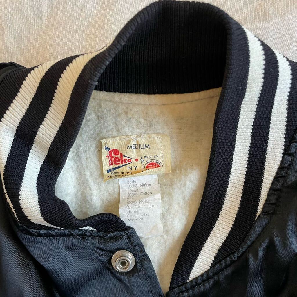 Rare 70S Cheap Trick Stadium Jacket Felco Made In Usa Black Rare 70S Cheap Trick Stadium Jacket Felco Made In Usa Black