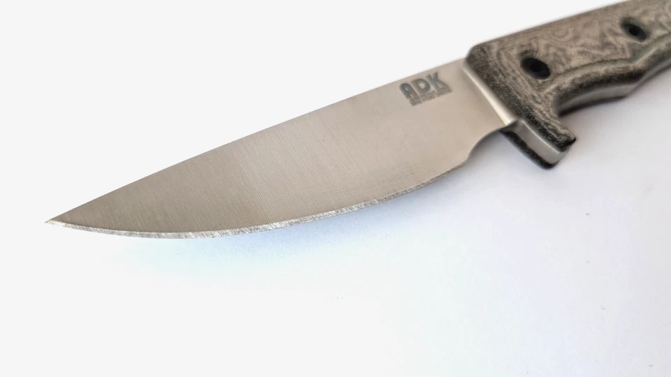 Cuchillo de cazador Ontario Knife Co ADK High Peaks hoja fija campamento supervivencia peces nuevo en caja Foto 3 de 4