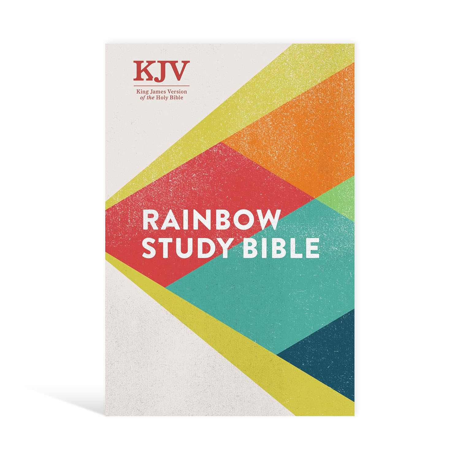 KJV Rainbow Study Bible Hardcover Color Coded Easy to Read Full Color Maps