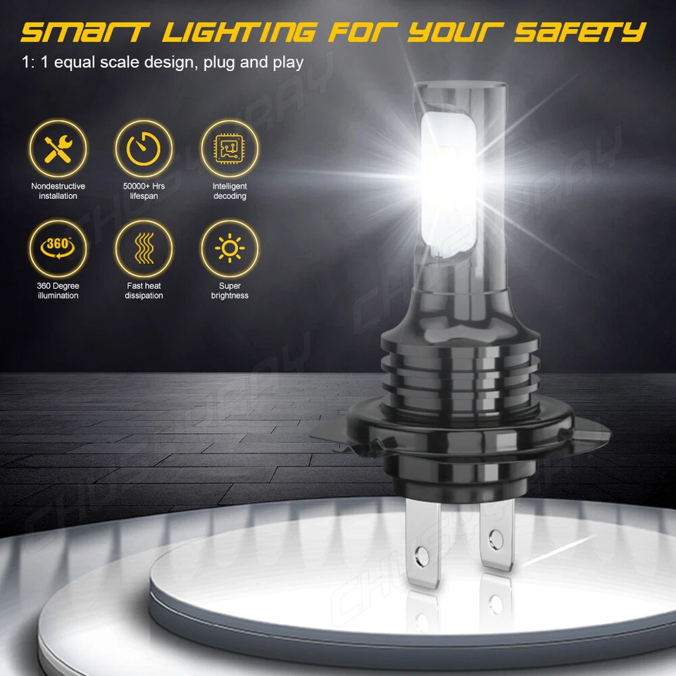 Kit faros LED para Yamaha Yzf R1 2004-2008 2009 2010 2011 2012 2013 2014 H7 Foto 4 de 4