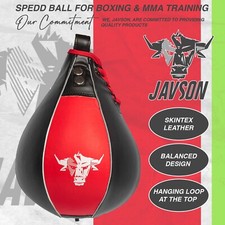 Javson speedball for boxing & mma training reflex - Black / Red