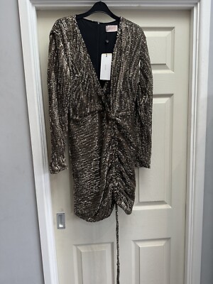 Club London Gold Sequin Design Dress BNWT Size 12 | eBay UK Club London Gold Sequin Design Dress BNWT Size 12 | eBay UK