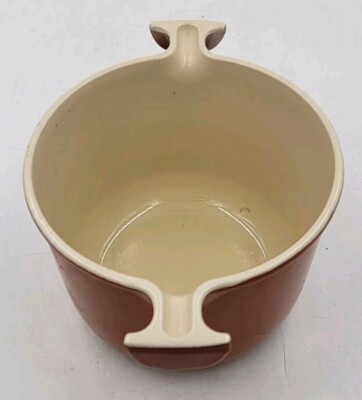 Friteuse Le Creuset La Mama Par Enzo Mari – Fonte Orange Volcanic N°20, Vintage 70s