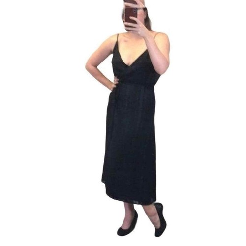 J.O.A. Sexy schwarzes Halstuchkleid neu ohne Etikett XS schwarz silber - Bild 2 von 9