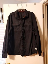 Sean John Shirt Men's 3XL Black Long Sleeve Button Up Pockets Logo Tailored Fit.