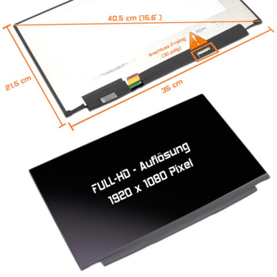 15,6'' Full HD Display matt für Samsung Galaxy Book Flex 15-NP950 OHNETouchscreen