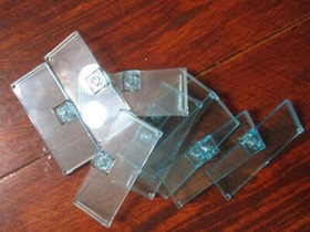 LEGO 1x3x6 Transparent Blue Door (10 pieces) #80683