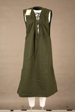 Mytholon Lenora ärmellose Tunika Baumwolle Oliv M Larp Mittelalter #29002