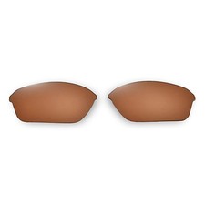 Walleva Brown Polarized Replacement Lenses For Oakley Half Wire XL Sunglasses