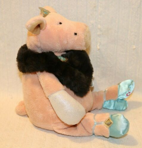 MANHATTAN TOY Co, Tiptoes Pig Peluche Glamorific Madge Peluche 2004, 14" - Foto 4 di 9