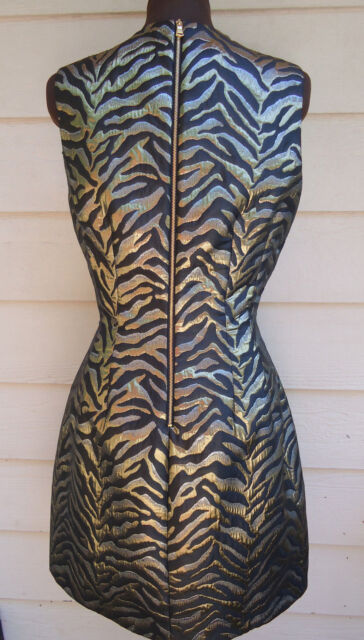 black tiger print dress