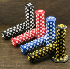 Old School BMX Bike CHECKER GRIPS Vintage MOD Schwinn Bicycle MTB Fixie Cruiser