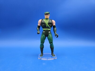 DC Super Powers Green Arrow Acrylic Base / Stand * No Figure Included