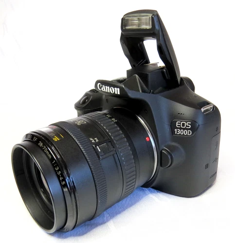 Canon EOS 1300D DSLR Digitalkamera, Objectiv Canon 28-70mm, Ideal für Urlaub