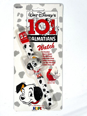 Vintage Disney 101 Dalmatians Digital Flip Top Cover Watch Patch 1991