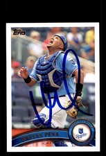 Signed Baseball Card Auto Brayan Pena 2011 Topps #US318 Kansas City Royals