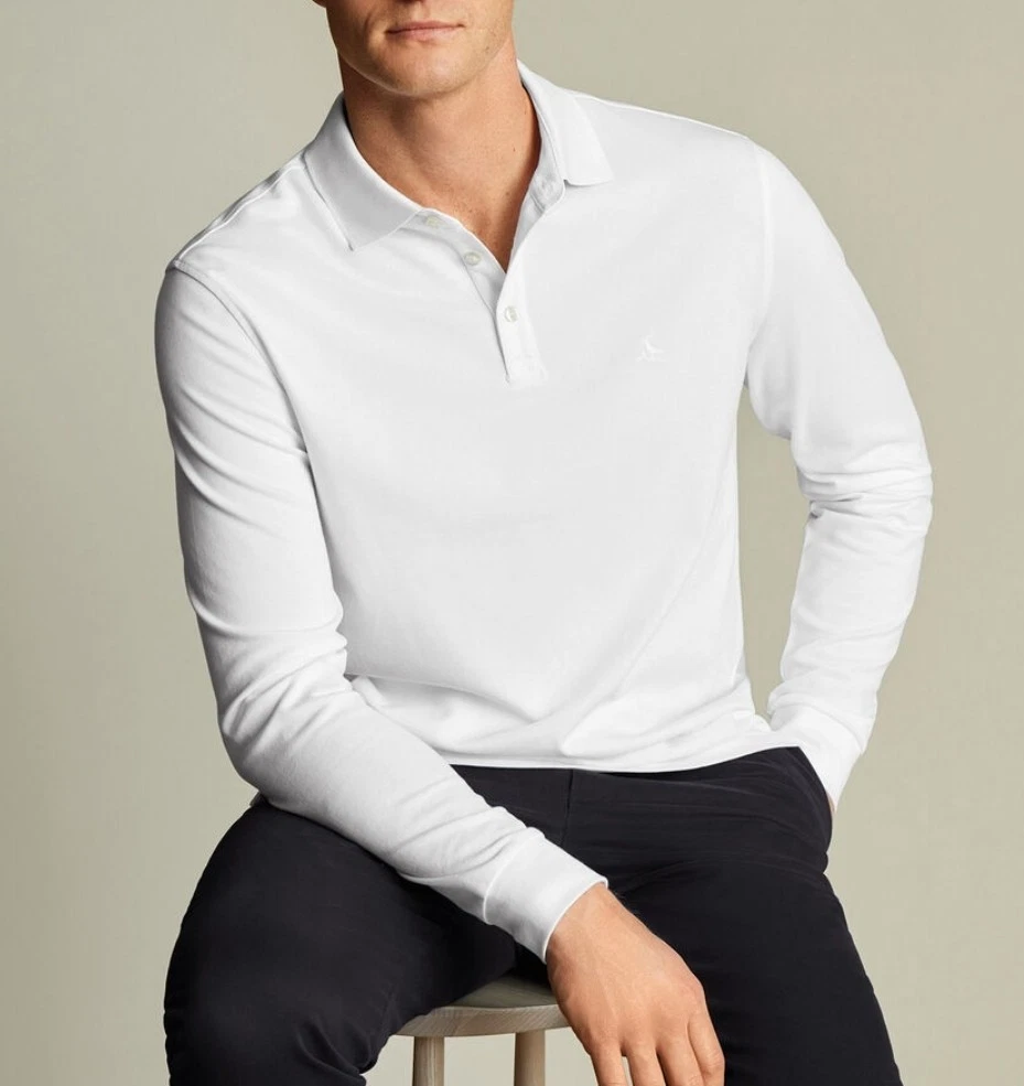 Charles Tyrwhitt Camicie da Uomo, Non Si stirano, con 100% Twill di Cotone, Camicia Formale per Lavoro, Affari e Matrimoni, vestibilità Aderente con Colletto Classico, Marina Militare, 17.5 Neck / 36