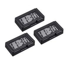 3PCS Mini Digital Clock Small Adhesive Stick On With AG10 Battery Included Now