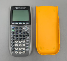 Texas Instruments Ti-84 Plus Silver Edi Graphing Calculator Yellow With Cover C