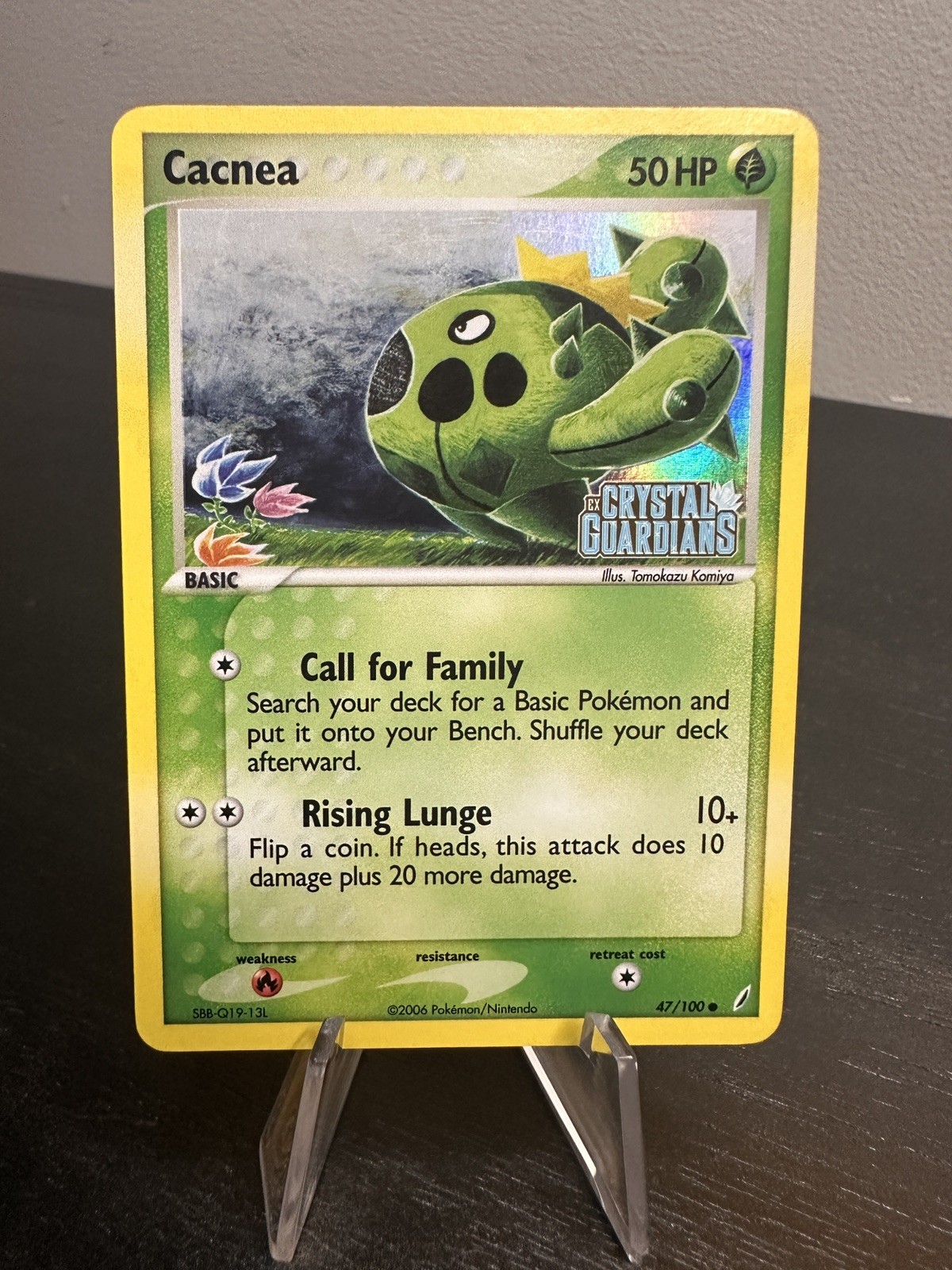 Cacnea 47/100 Crystal Guardians Reverse Holo Pokemon TCG - NM
