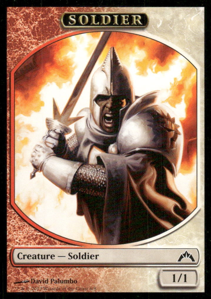 Soldier Token 6 Token Gatecrash Magic: The Gathering LP